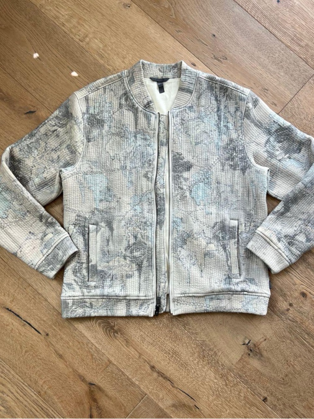 John Varvatos Quilted Bomber Jacket | Colorful | Size Large | Like New